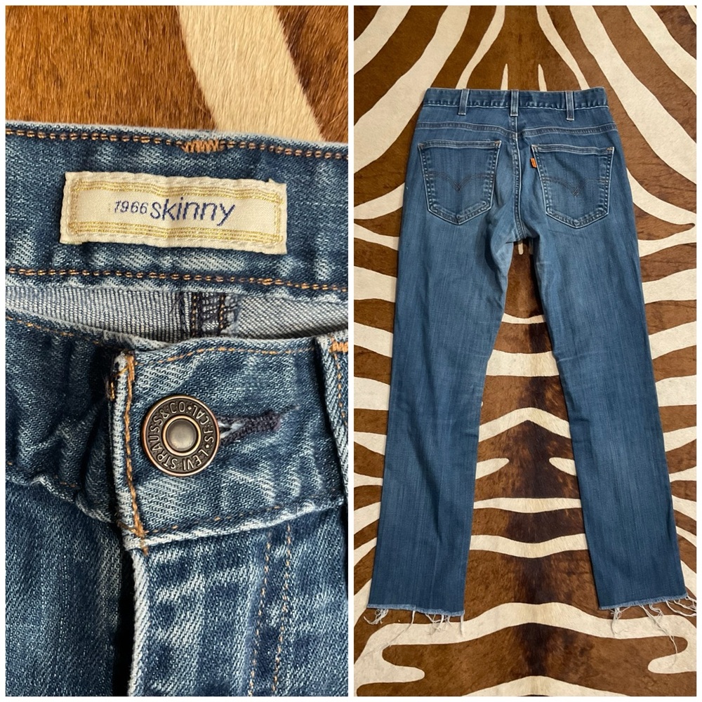 Levi’s 1966 Skinny Jeans Size 4/27 Raw Hem